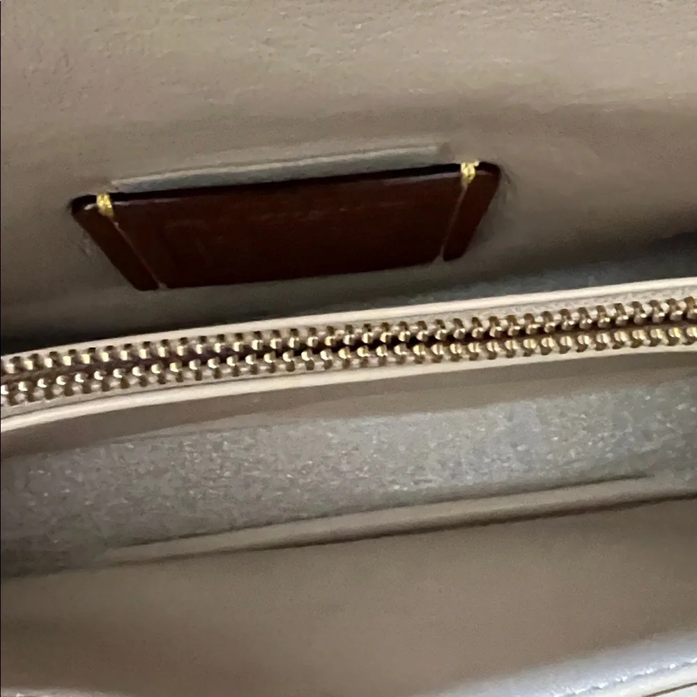 Coach Letter C  Pillow TABBY IVORY Leather Shoulder Bag with Gold accents NWT - Picture 6 of 9